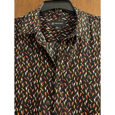 INC International Concepts Shirt XL Mens Popsicle Novelty Print Button Up - Image 1 of 4