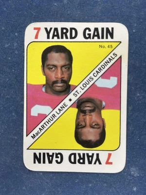 1971 Topps Game Inserts #45 MacArthur Lane RC St. Louis Cardinals EX - Image 1 of 2