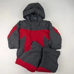 L.L. Tuta da neve Bean grigio e rosso Cold Buster pezzo unico bambino 3T - Foto 1 di 10