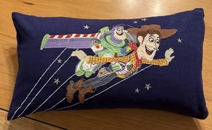 Pottery Barn Kids Disney Pixar Toy Story blau Deko Dekokissen Woody Buzz - Bild 1 von 16