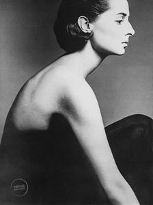 VTG Richard Avedon Print Princess Elizabeth of Yugoslavia Duotone 1961 Mat 16x20 - Picture 1 of 2