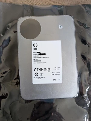 Seagate 12TB ST12000NM0027 Exos 12Gb/s X12 7.2K 256MB SAS 3.5" Hard Disk Drive - Image 1 of 4