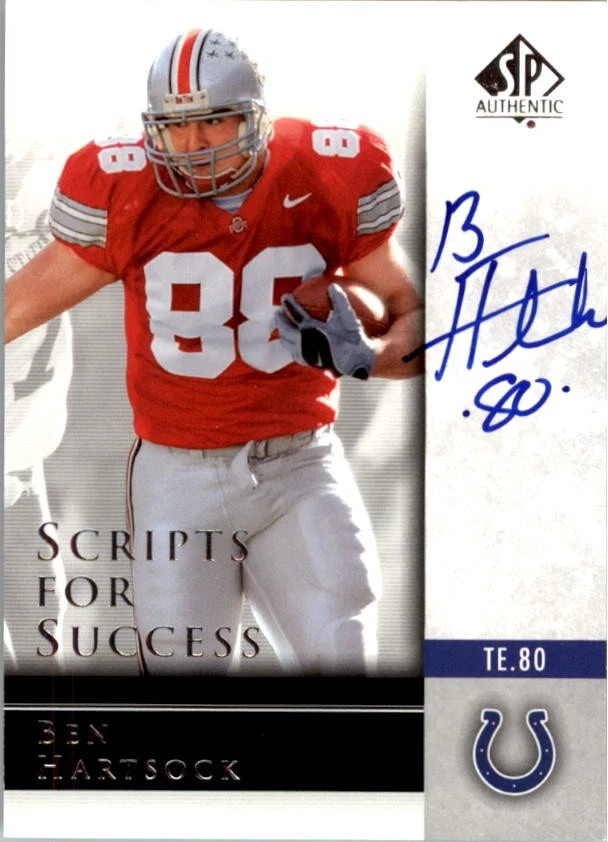 2004 SP Authentic Scripts for Success Autographs #SSBH Ben Hartsock Auto FB - Image 1 of 2