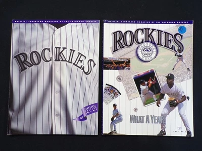 COLORADO ROCKIES INAUGURAL EDITION 1993 OFFICIAL PROGRAMS VOL 1 & VOL 6 - Image 1 of 3
