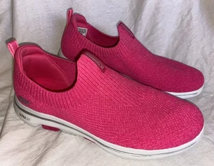 Skechers Go Walk Ultra Go Air Cooled Goga Mat Slip On Trainers Size 6 Hot Pink - Picture 1 of 17