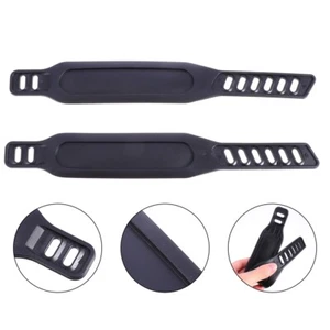 2PCS Bike Pedals Clips Strap Exercise Cycle Pedal Exercise Bike Foot Straps Gym - Picture 1 of 12