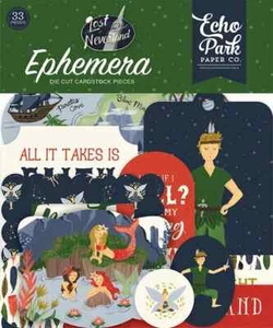 Echo Park Papier Ephemera Stanzform Lost In Neverland - Bild 1 von 2