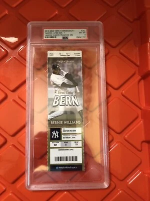 Билет NEW YORK YANKEES 10 000-й выигрыш франшизы 2015 года, PSA 8 NM-MT POP 1, 2 выше - Изображение 1 из 3