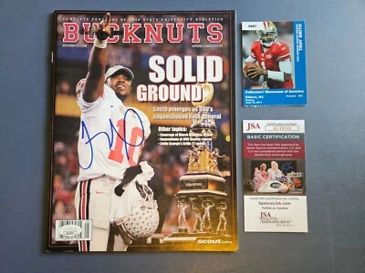 Revista del programa Bucknuts primavera 2006 firmada por Troy Smith - certificado de autenticidad JSA Foto 1 de 4