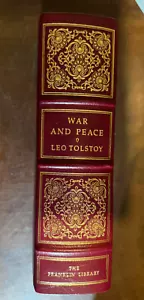 Franklin Library War and Peace by Leo Tolstoy 100 Greatest - Picture 1 of 2