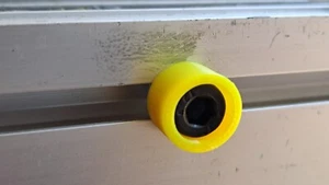 Round Yellow Fence Stop Peg Post Screw Nut For Kobalt KT10152 Sliding Table Saw - Picture 1 of 8