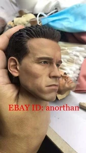 Cabeza esculpida personalizada para juguetes instantáneos 1/4 Terminator T800 Arnold versión normal - Imagen 1 de 4
