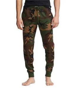 NWT Polo Ralph Lauren BROWN/GREEN/BLACK CAMO Jogger Pajama/Lounge KNIT Pants M - Picture 1 of 7