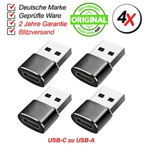 4x USB A auf USB C Adapter OTG - USB Stick Laptop Samsung Xiaomi MacBook Buchse - Afbeelding 1 van 6