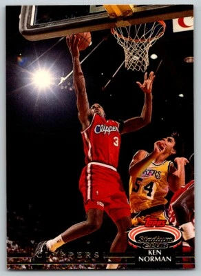 1992-93 Topps Stadium Club Basketball Card #48 Ken Norman #48 Los Angeles - Image 1 of 2