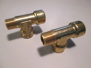 1/2" Female x Male x Female NPT Forged Brass Street Run Tee One each - Picture 1 of 4
