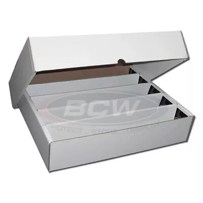 1x BCW Card Storage Box Cardboard 5000ct Count Full Lid 1-BX-5000 - Image 1 of 4