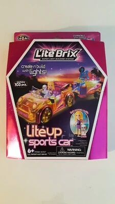 Cra-Z-Art Lite Brix Lite Up Sports Car Harper Chloe Set 35707 - Image 1 of 4