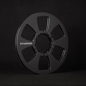 Carrete de cinta vacío de aluminio pulido con borde Studevox de 10,5" para grabadoras de cinta de carrete - Imagen 1 de 6