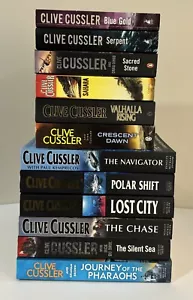 12 x Clive Cussler Book Bundle Bulk Lot Thriller Mystery Paperback Books - Picture 1 of 2