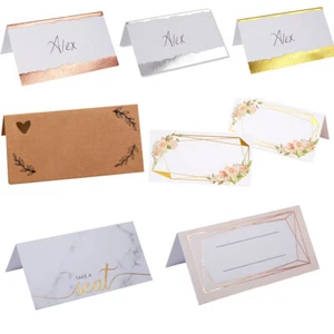 25 Table Place Name Cards - Plain for Wedding, Dinner Parties, Birthday Party - Picture 1 of 13