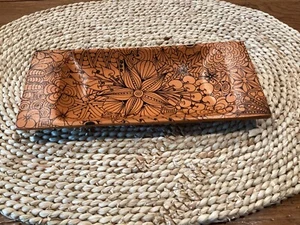 Pacific Merchants Acaciaware Tray – Hand Detailed, Artist Signed, Original Art - Picture 1 of 8