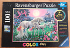 Ravensburger Puzzle 100 Teile XXL Kinder weiße Einhörner und Feen