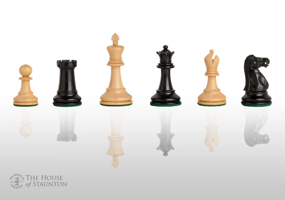 Reproduction of The Circa 1925 Series Chess Pieces - 3.0" King - Genuine Ebony - Image 1 of 4