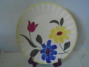 Blue Ridge Southern Pottery Sun Bouquet Speiseteller handbemalt Blume  - Bild 1 von 3
