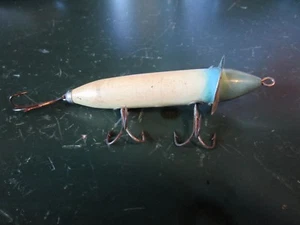 VINTAGE HEDDON DOWAGIAC LURE BLUE CAP TAIL - Bild 1 von 4