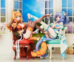Native NEKOPARA Maple & Cinnamon Set 1/7 Scale Figure Japan AUTHENTIC w/Bonus - Picture 1 of 20