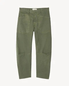Pantalón Nili Lotan Shon 0 Camuflaje VERDE $375 Bowleg Cargo Barrel - Imagen 1 de 8