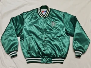 Chaqueta Bomber Boston Celtics Vintage Años 80 Satén Hecha en EE. UU. Talla L Por Swingster - Imagen 1 de 13