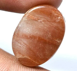 25.40 Ct Natural Rutilated Crystal Inside Brown Hair Top Quality Gemstone - Picture 1 of 4