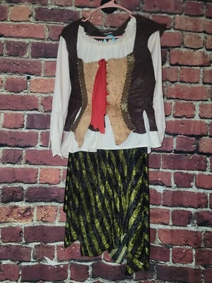 Pirate Maiden Buccaneer Beauty Swashbuckler Halloween Costume, Renaissance #566 - Image 1 of 4