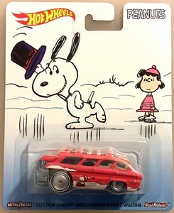Hot Wheels Custom Chevy Greenbrier Sport Wagon Peanuts Pop Culture Real Riders - Picture 1 of 4