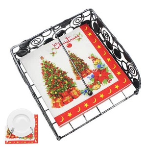 Christmas Napkins Party Tableware Serviette Paper Xmas Dinner Table Decoration - Picture 1 of 7