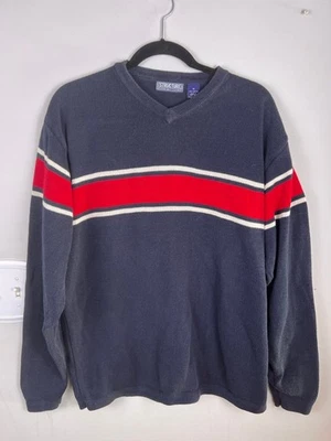 Vintage 90s Structure Knit Sweater – Men’s Medium – Made in Hong Kong Preppy - Image 1 of 4