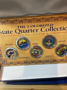 The Colorized State Quarter Collection  with Box - Picture 1 of 8