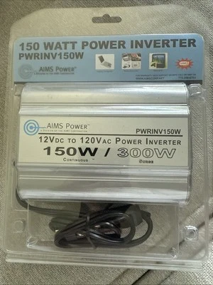 AIMS PWRINV150W 150W - 300W Modificado Onda Sinusoidal Coche Inversor de Alimentación 12V - 120V USB Foto 1 de 2