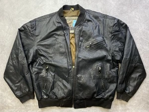 Vintage New Zealand Outback Leather Jacket Size Large Outerwear Broken Zipper🚨 - Picture 1 of 10