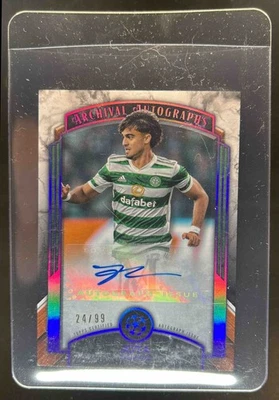 2022 Topps Museum Collection UEFA Jota Archival Auto Amethyst #24/99 Celtic - Image 1 of 2