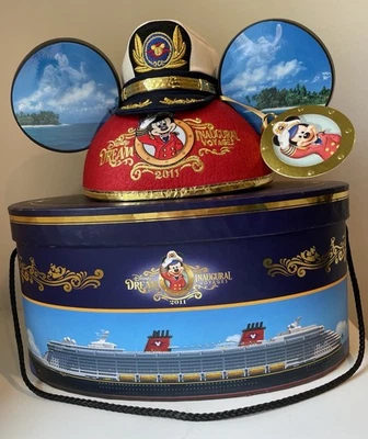 Sombrero de oreja Disney Cruise Line Dream Inaugural Voyages edición limitada 156/1250 nuevo en caja  Foto 1 de 4