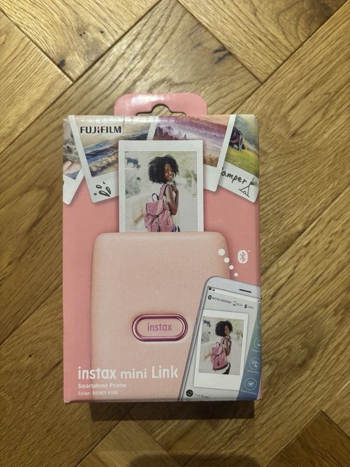 FUJIFILM Instax Mini Link Smartphone Printer In Dusky Pink - Image 1 of 4
