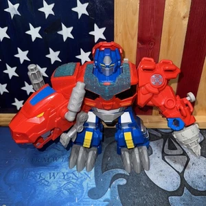 Hasbro 9" OPTIMUS PRIMAL  Dinosaur Playskool Heroes Transformers Rescue Bots - Picture 1 of 2