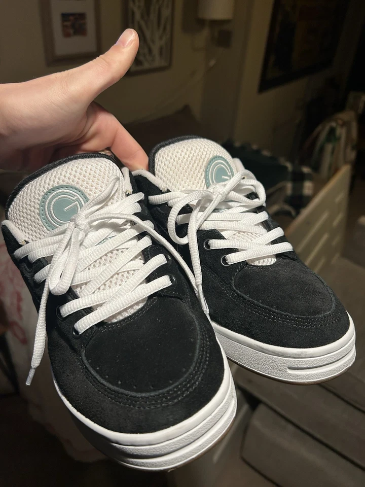 Emerica оригинальный 1 образец размер 9 мужской черный/бирюзовый РЕДКИЙ - Изображение 1 из 4