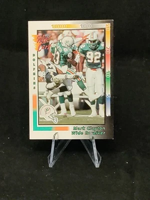 Mark Clayton 1992 Wild Card #19 Miami Dolphins FOOTBALL - Image 1 of 2