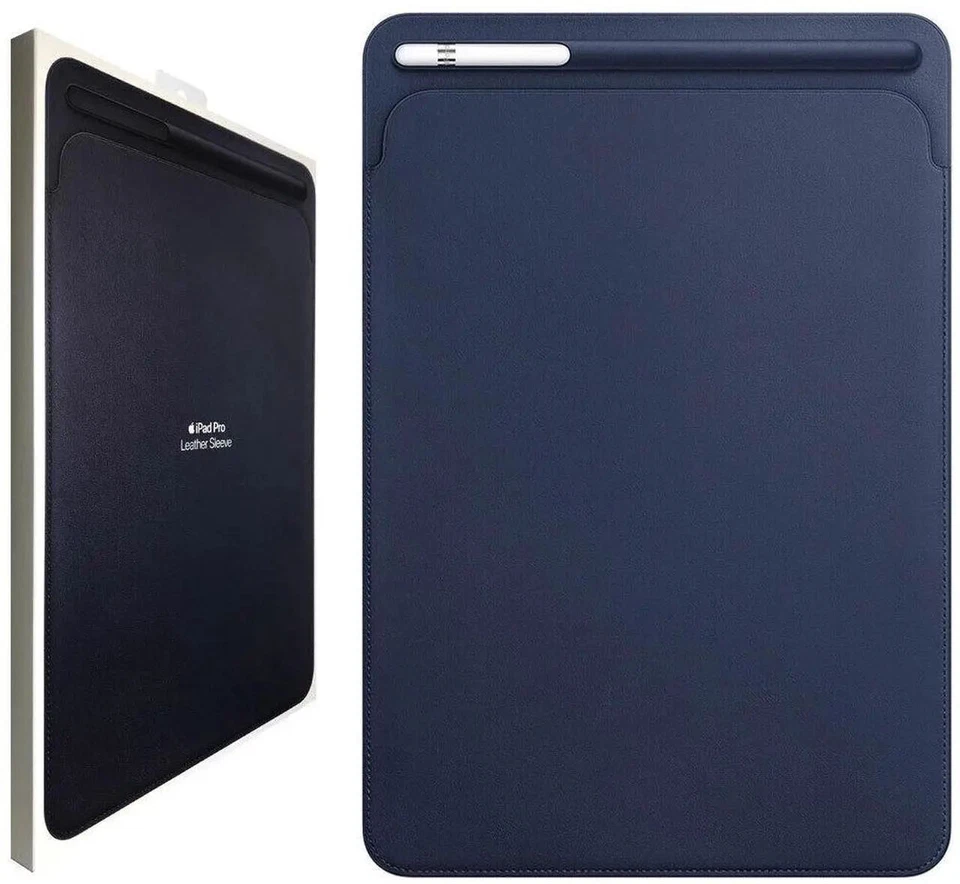 Apple Leather Sleeve for iPad Pro 10.5"" 2nd Gen (MPU02ZM/A) 605-02974 Blue NEW - Image 1 of 1