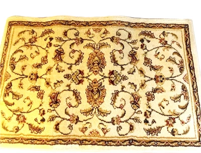 Annora Accent Rug Ivory Black Burgundy 22 x 36 RN 26533 Made In Egypt - Image 1 of 4