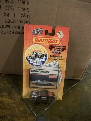 1989 Matchbox Official Car and Driver Collector Card Pontiac Firebird - Image 1 of 3